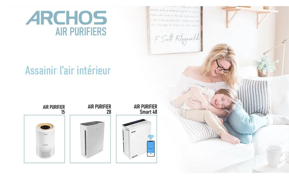 Archos lance une nouvelle gamme de 3 purificateurs d’air