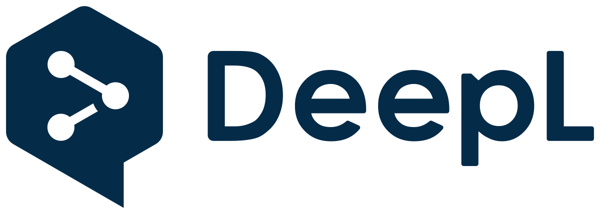 deepl logo fond transparent blanc