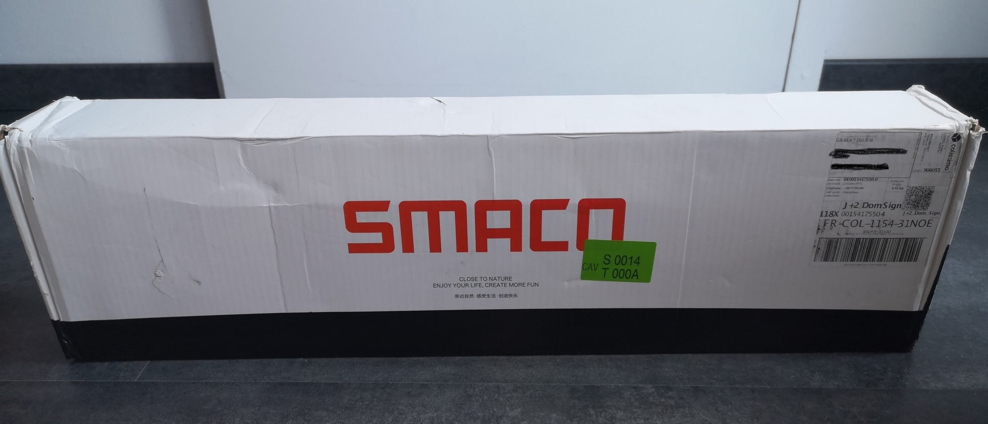 Packaging Smaco S300 + mini-bouteille de plongée