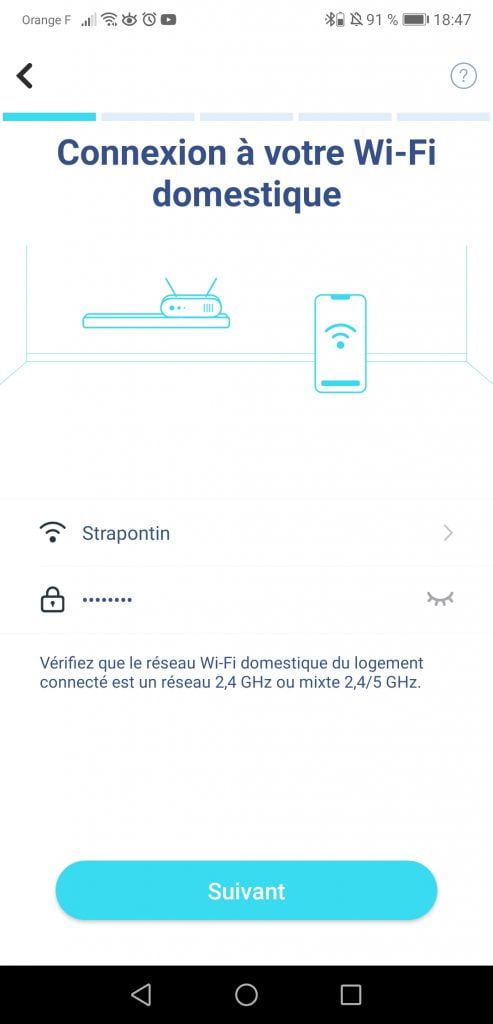 Connexion Yeedi Vac Max Application
