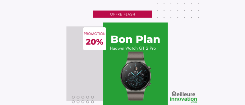Bon plan : Huawei Watch GT2 Pro, la montre connectée sport à - 20%