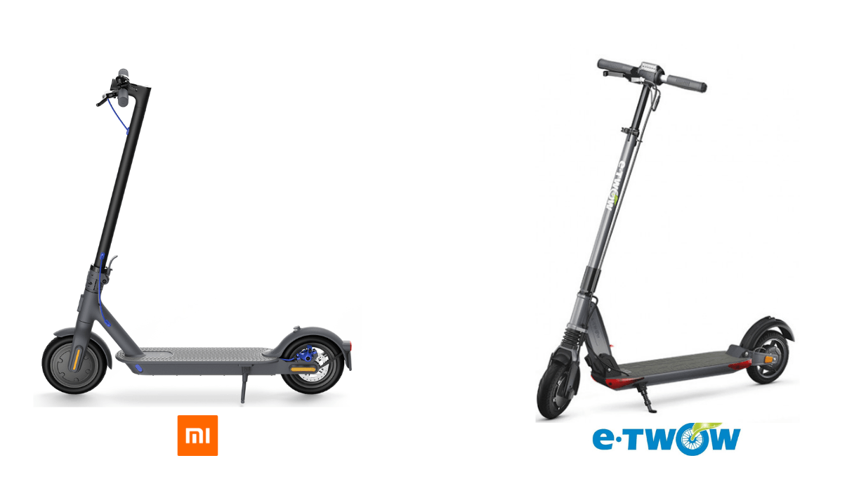 trottinettes électriques Mi electric scooter 3 et E-TWOW GT Premium SE V2