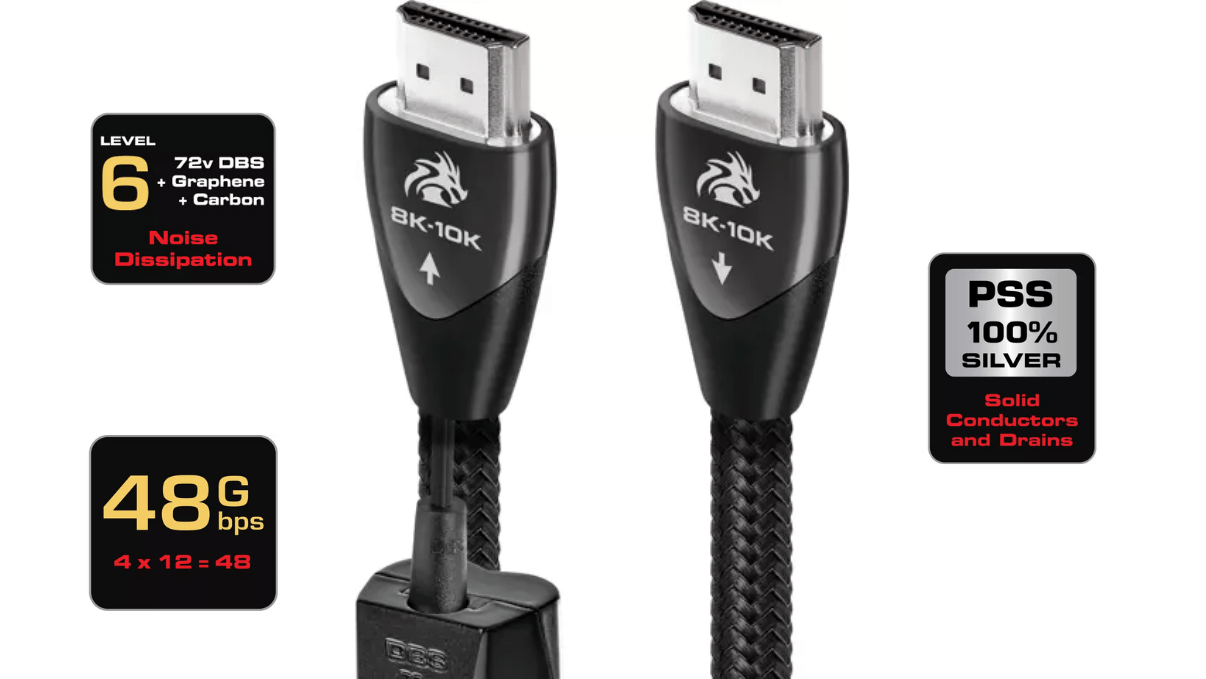 Le cable HDMI le plus cher sur le marché est l'AudioQuest Dragon 48Gbps 72v DBS 1m