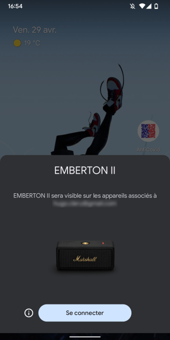 Marshall Emberton II bluetooth Android