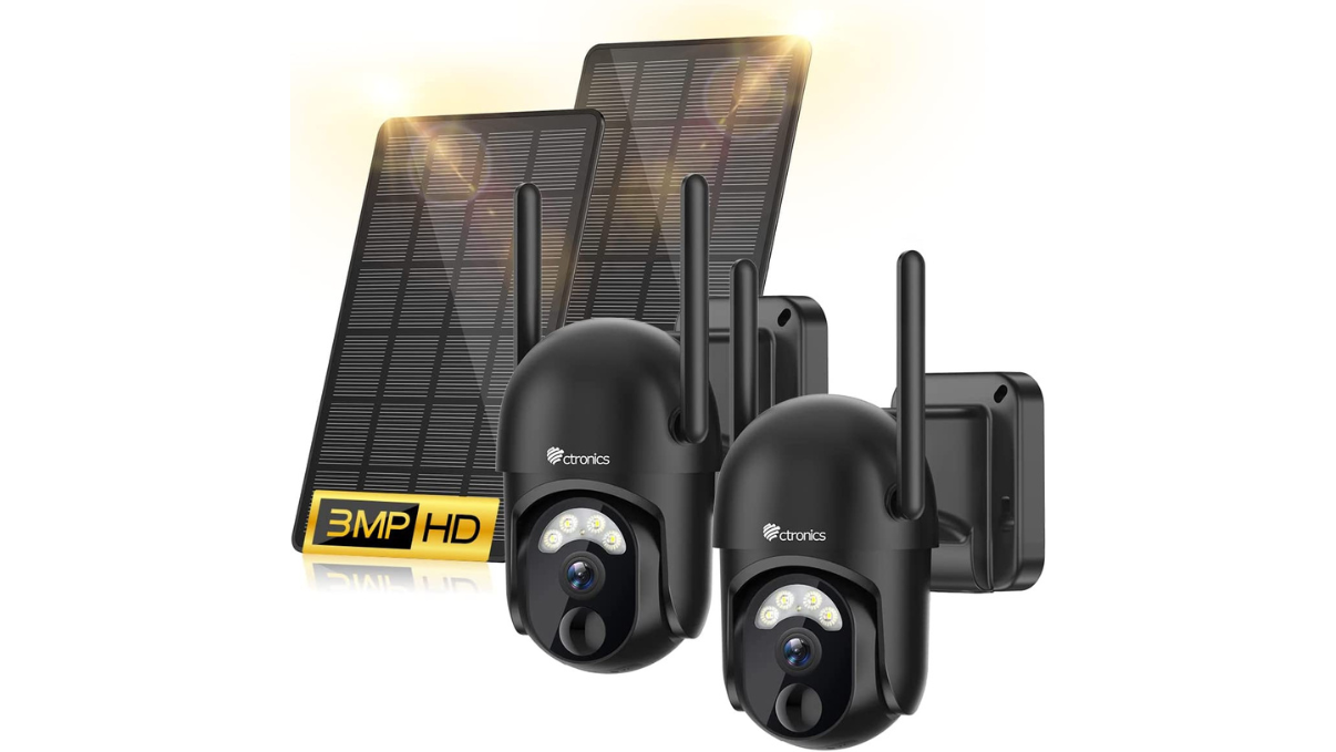 caméra de surveillance solaire Ctronics