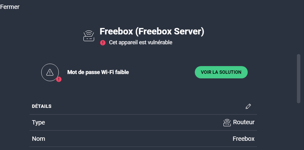 Mot de passe freebox faible AVG Free Antivirus