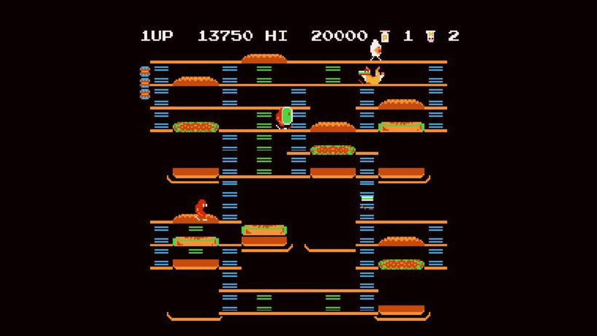 Burger Time Jeu vidéo console score 