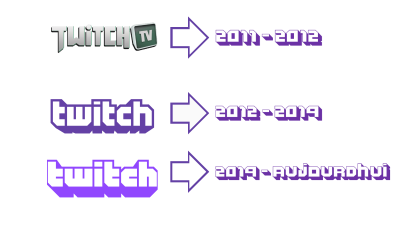 evolution logo twitch années