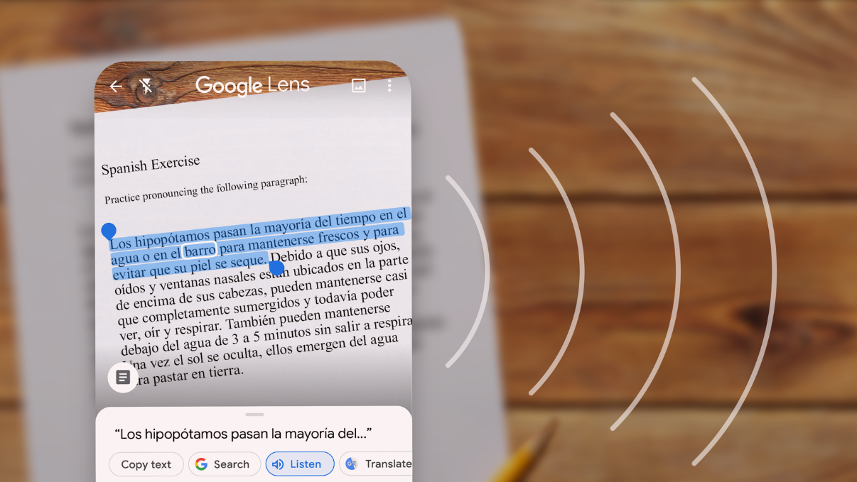 google lens outil texte copier coller