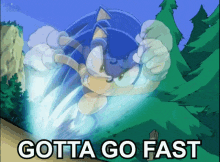 Sonic gotta go fast