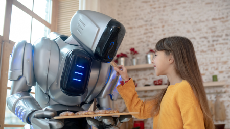 Robot cuisinier enfant gateau