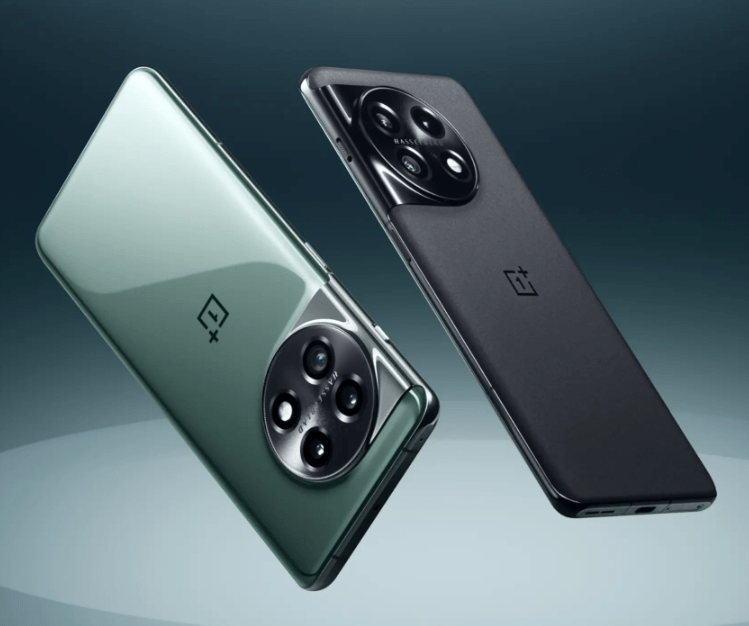 smartphones OnePlus 11 vert et noir