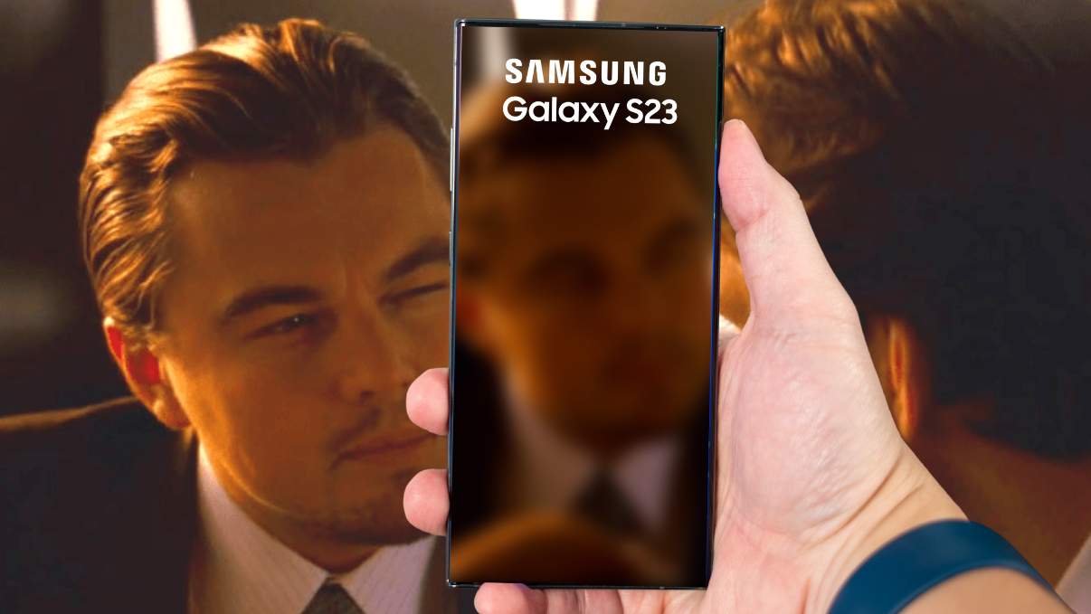 Samsung Galaxy S23 photo flou dicaprio