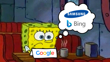 Google peur que Samsung parte sur Bing