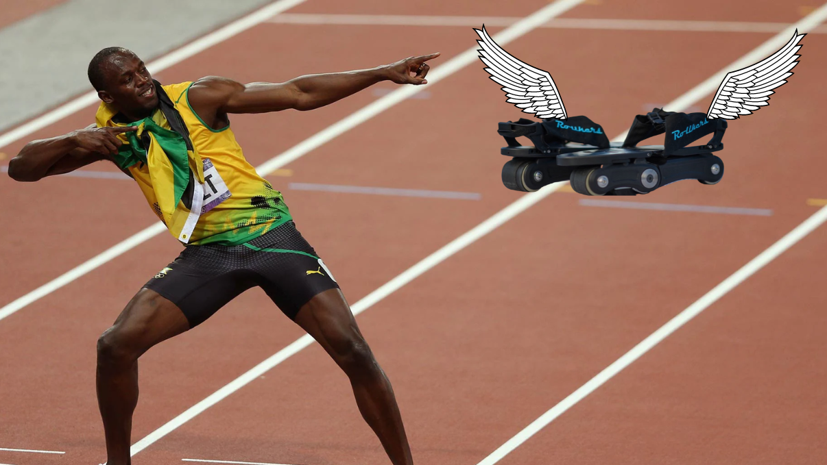 Usain Bolt dévoile le secret de sa vitesse : les Rollkers.