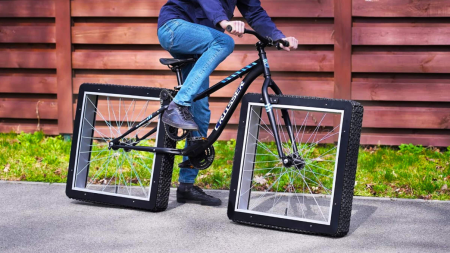 Vélo roues carrées invention nulle