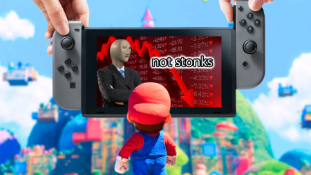 Mario vente switch en baisse