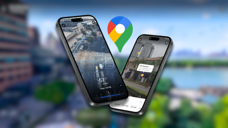Deux smartphones avec des nouveautés de Google Maps dont Immersive View