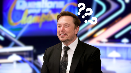 Elon Musk se trouve sur le plateau de question pour un champion