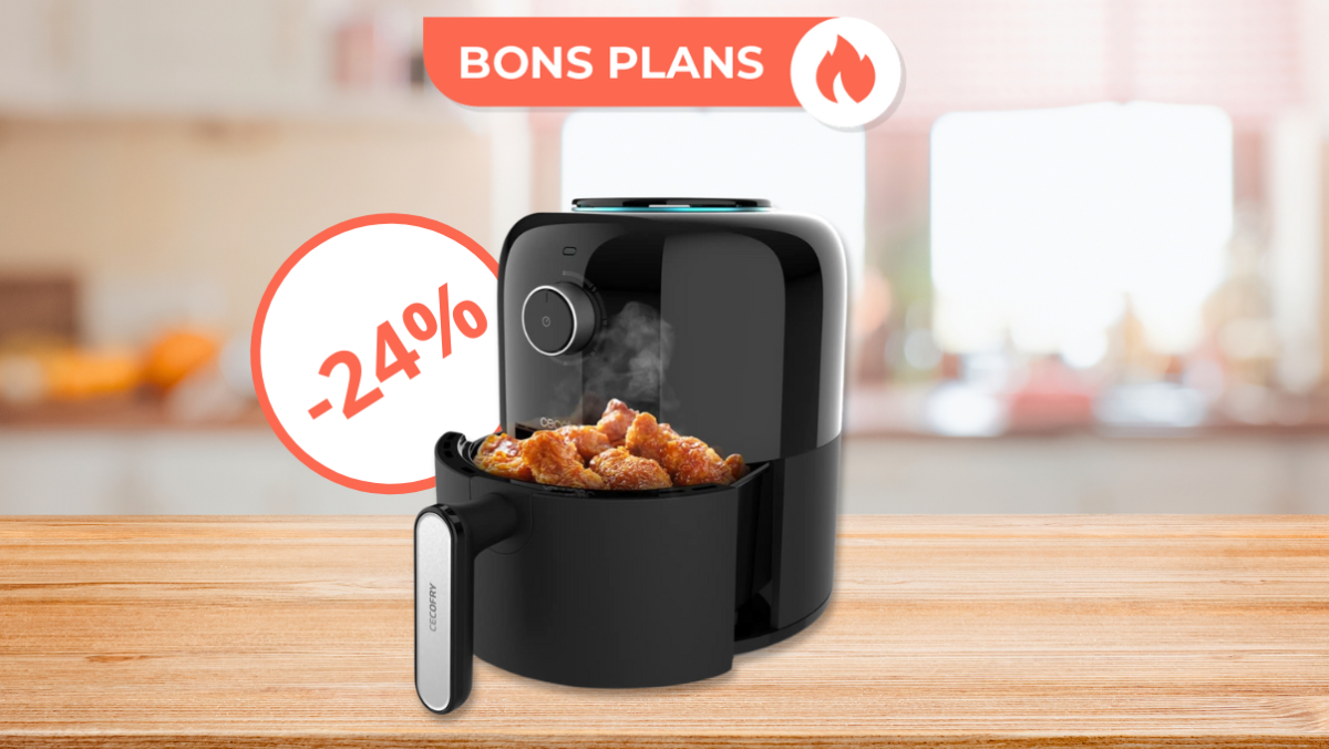 Cet Air Fryer noté 4,2 étoiles coûte moins de 40€ sur Amazon grâce à