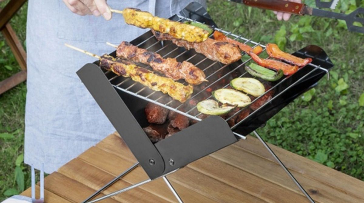 Gril Barbecue Extérieur Réchaud Barbecue Portatif Barbecue De Jardin
